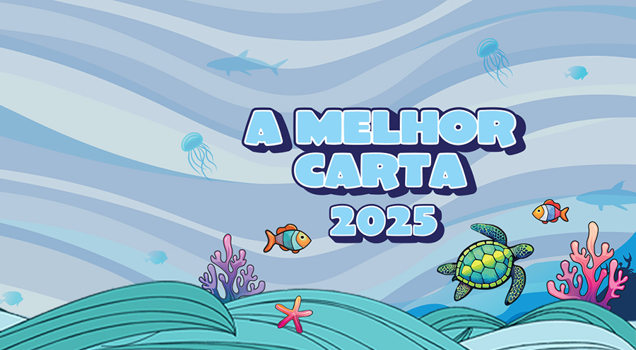 CTT- Concurso a Melhor Carta 2025 - Oceano com peixes , estrelas do mar, algas  e tartarugas